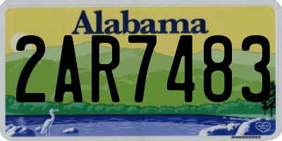 AL license plate 2AR7483
