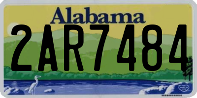 AL license plate 2AR7484