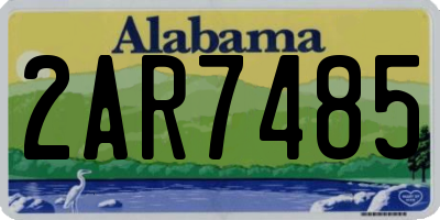 AL license plate 2AR7485