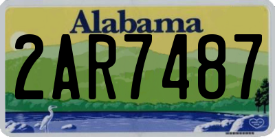 AL license plate 2AR7487