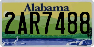 AL license plate 2AR7488