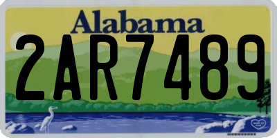 AL license plate 2AR7489