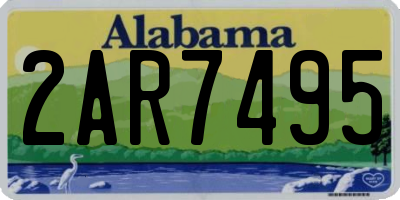 AL license plate 2AR7495
