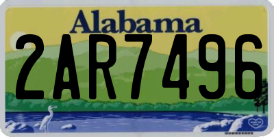 AL license plate 2AR7496
