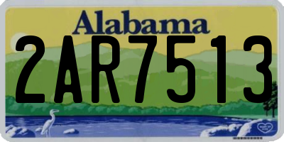 AL license plate 2AR7513