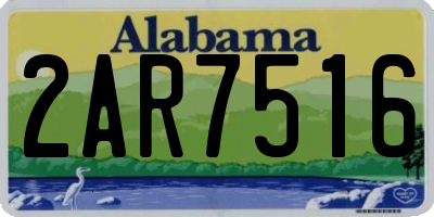 AL license plate 2AR7516