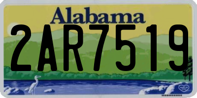 AL license plate 2AR7519