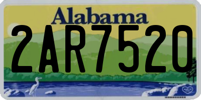 AL license plate 2AR7520