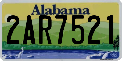 AL license plate 2AR7521