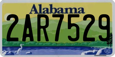 AL license plate 2AR7529