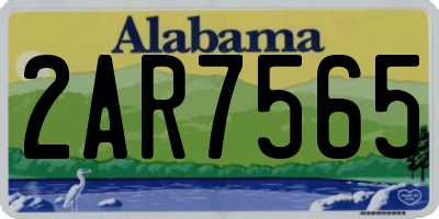 AL license plate 2AR7565