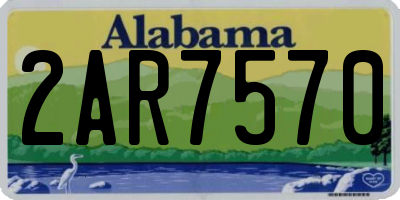 AL license plate 2AR7570
