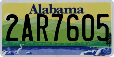 AL license plate 2AR7605