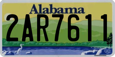 AL license plate 2AR7611