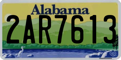 AL license plate 2AR7613