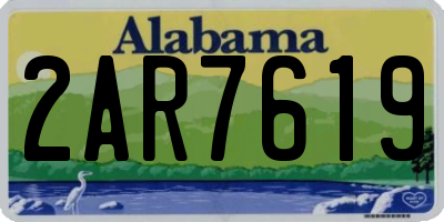 AL license plate 2AR7619