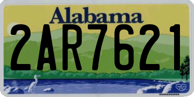 AL license plate 2AR7621