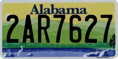 AL license plate 2AR7627