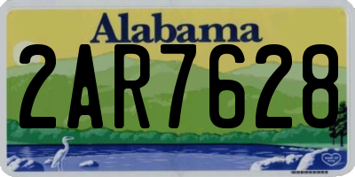 AL license plate 2AR7628