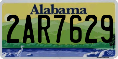 AL license plate 2AR7629