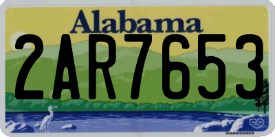 AL license plate 2AR7653