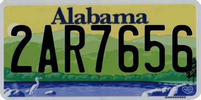 AL license plate 2AR7656