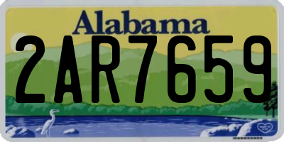 AL license plate 2AR7659