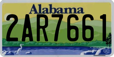 AL license plate 2AR7661