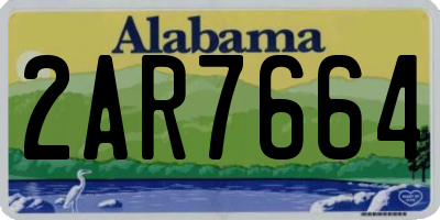 AL license plate 2AR7664