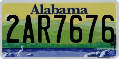 AL license plate 2AR7676