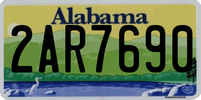 AL license plate 2AR7690