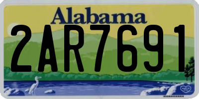 AL license plate 2AR7691