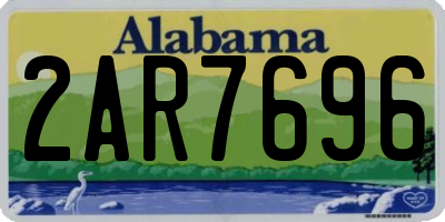 AL license plate 2AR7696