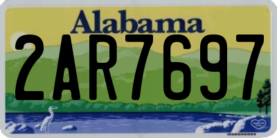 AL license plate 2AR7697