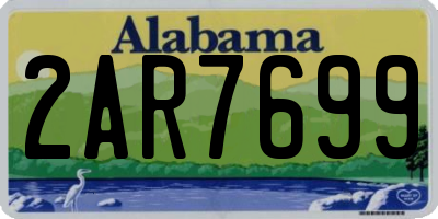 AL license plate 2AR7699