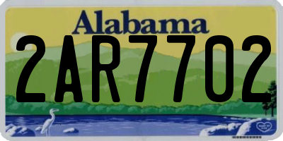 AL license plate 2AR7702