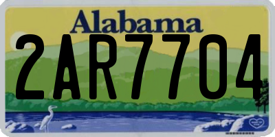AL license plate 2AR7704