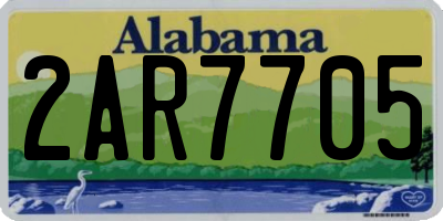 AL license plate 2AR7705