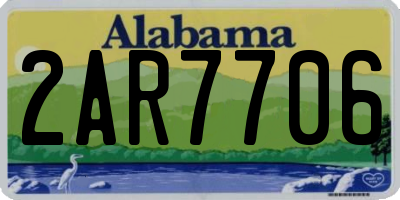 AL license plate 2AR7706