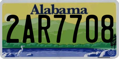 AL license plate 2AR7708