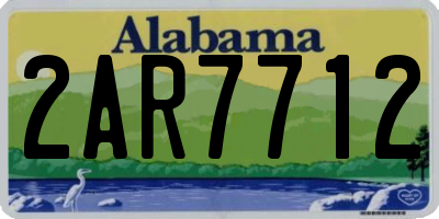AL license plate 2AR7712