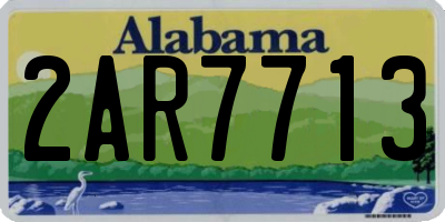 AL license plate 2AR7713