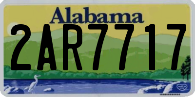 AL license plate 2AR7717