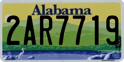 AL license plate 2AR7719