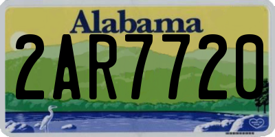 AL license plate 2AR7720