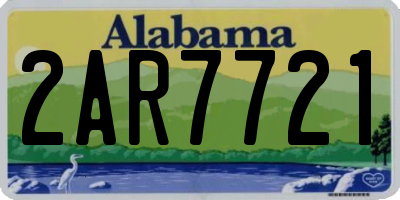 AL license plate 2AR7721
