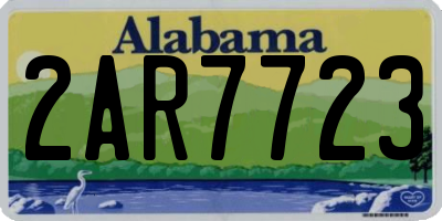 AL license plate 2AR7723