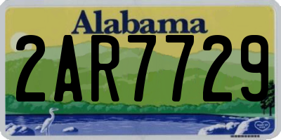 AL license plate 2AR7729