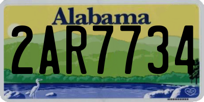 AL license plate 2AR7734