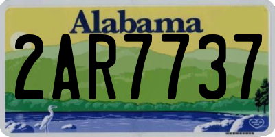 AL license plate 2AR7737